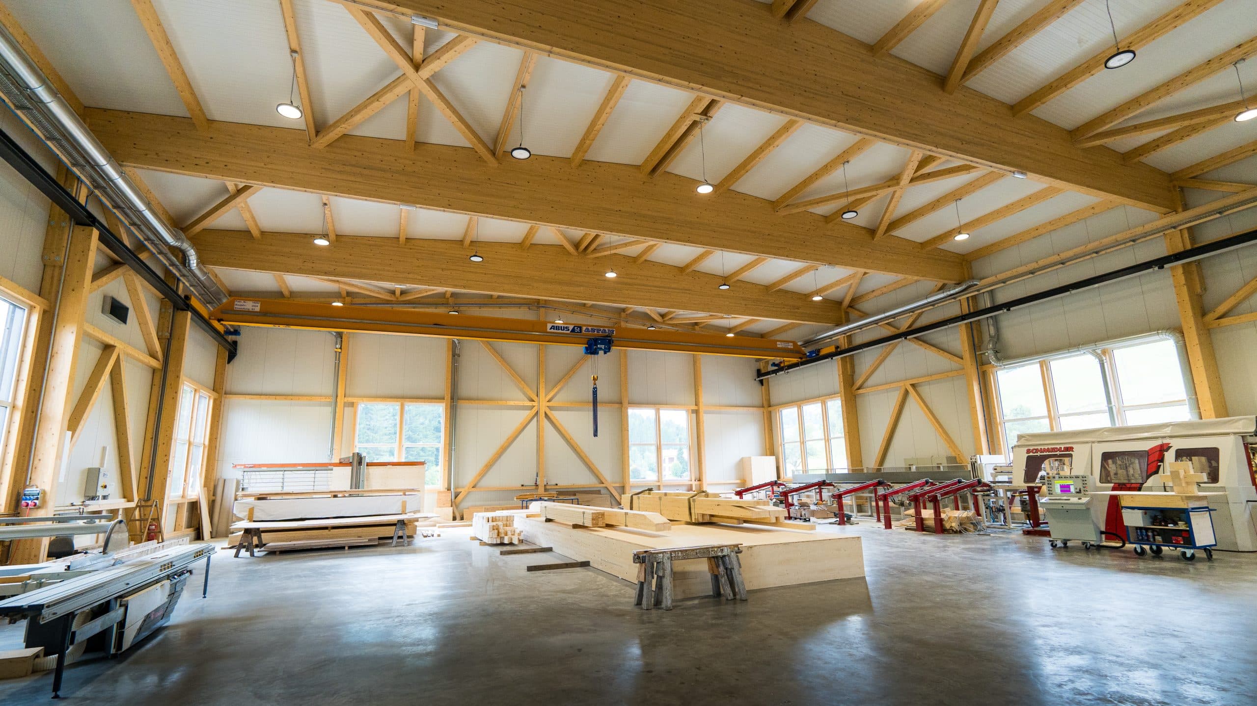 Virtuelle Tour Werkhalle Leitner Holzbau